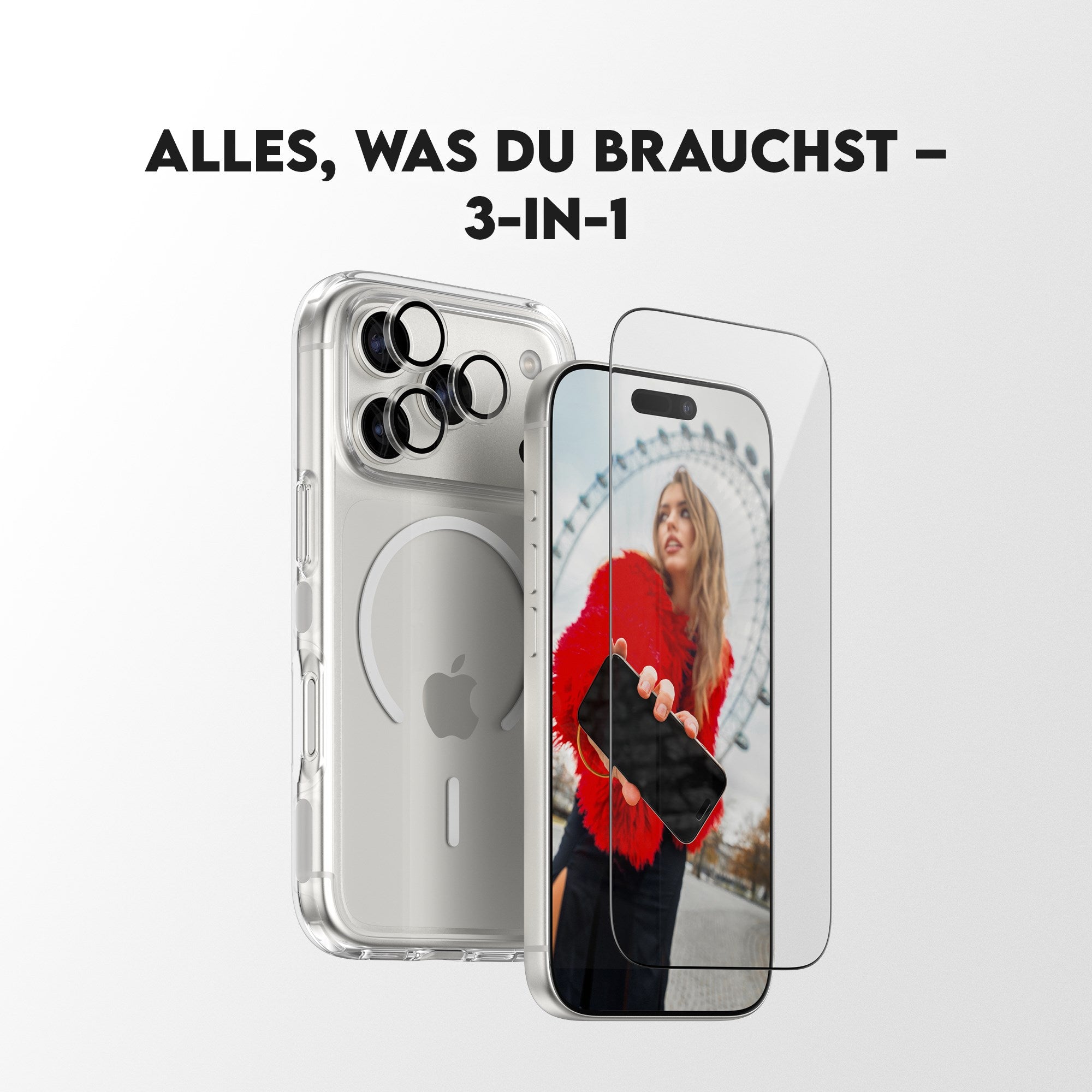 PanzerGlass® | CARE™ by PanzerGlass® 3-in-1 Set iPhone 17 Pro